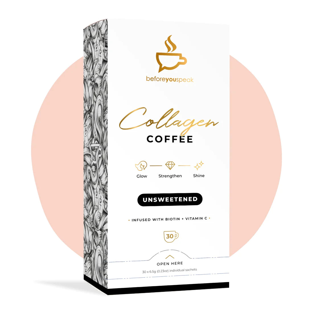 Before You Speak Collagen Coffee - Unsweetened Original 30 serves