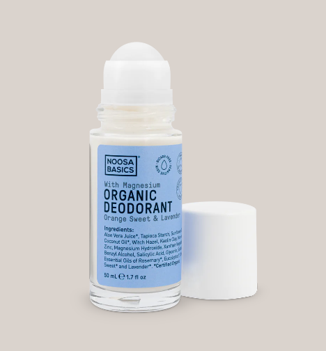 Noosa Basics Deodorant Roll On - Sweet Orange & Lavendar (bi-carb free)