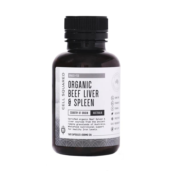 Cell Squared Organic Beef Liver & Spleen Capsules