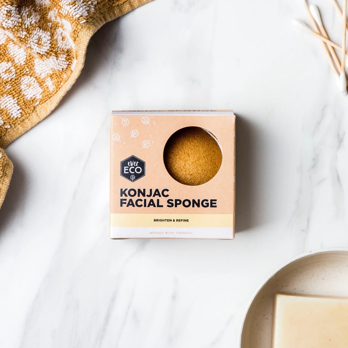 Konjac Facial Sponge TUMERIC