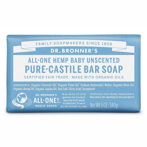 Dr Bronners Bar Soap UNSCENTED