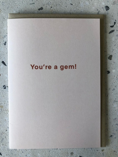 alesi cards YOUR'RE A GEM